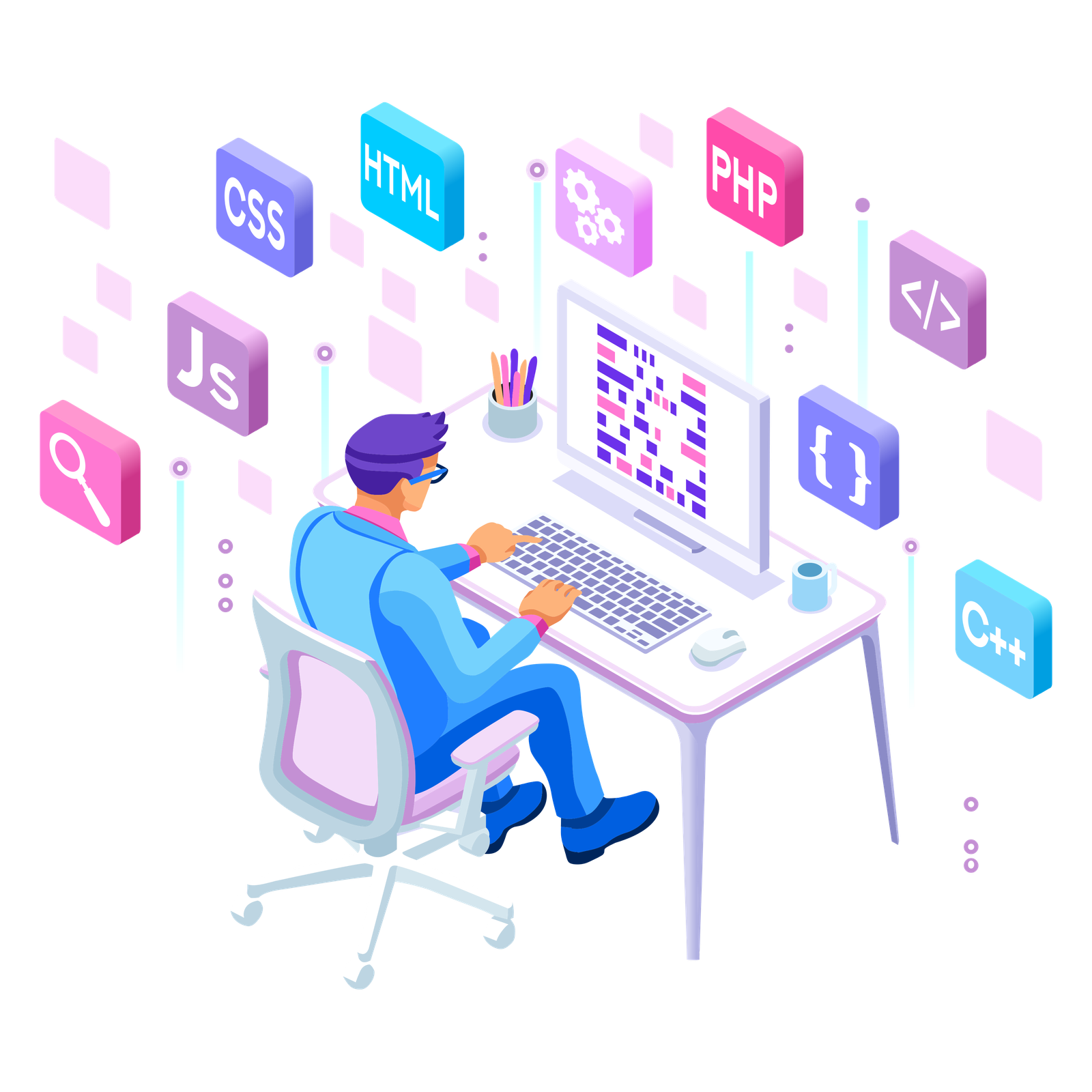 Programmer-Engineering-Development-Illustration-on-transparent-background-PNG